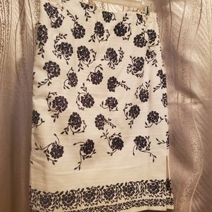 LOFT floral print skirt